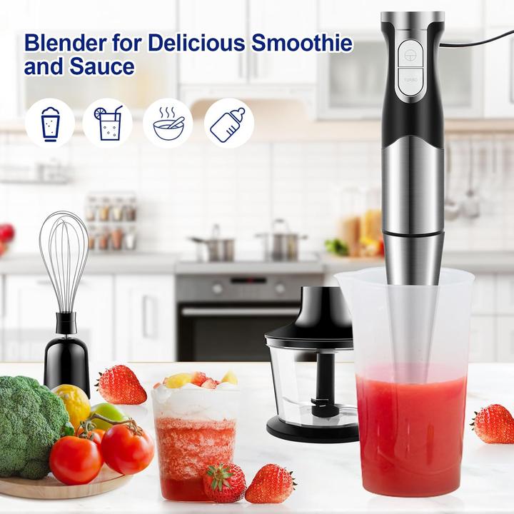 Produktbild Nwouiiay 6-in-1 Stabmixer mit Spritzschutz