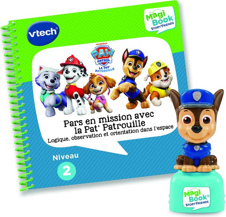 Actual product image VTech MagiBook Story'Friends - Livre Pars en mission avec Pat' Patrouille + personnage (French)