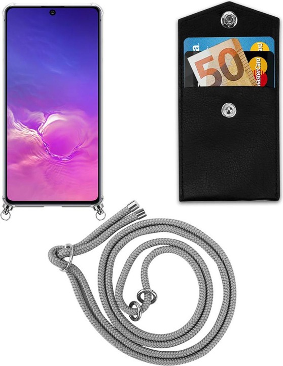 Produktbild Cadorabo TPU Handy Kette SILBER Cover