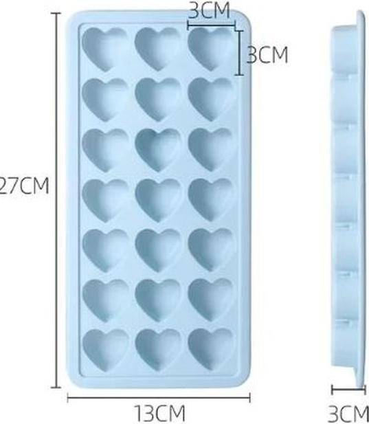 Actual product image MU Style Silicone ice cube mould (21 cavities)