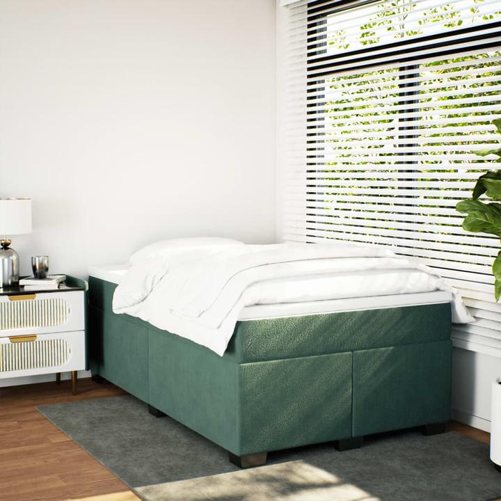 Produktbild vidaXL Bo x springbett mit Matratze 160 x 200 cm Samt (160 x 200 cm)