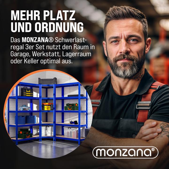 Produktbild Monzana Schwerlastregal Eckregal
