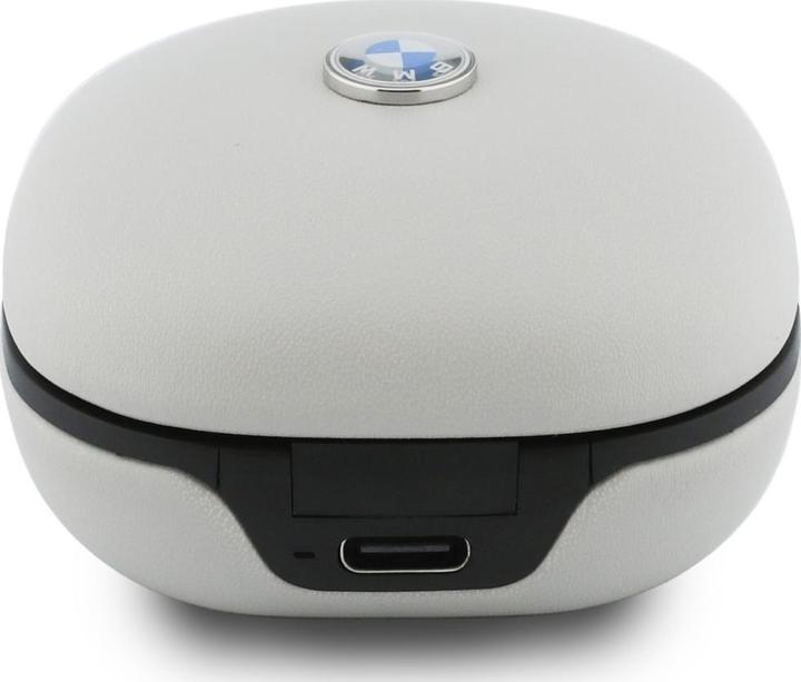 Actual product image BMW Headphones Bluetooth TWS Leather Metal Logo ENC taupe (Wireless)