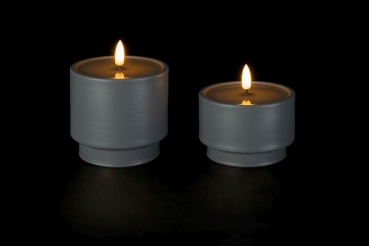 Produktbild STT Ambiente Candle Set grey (2 x)