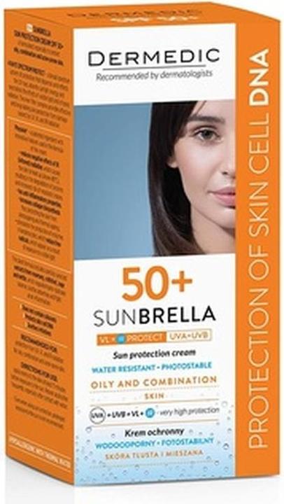Produktbild Dermedic SUNBRELLA Sunscreen for Oily and Combination Skin SPF 50 50g (Sonnencreme, SPF 50+, 50 g)