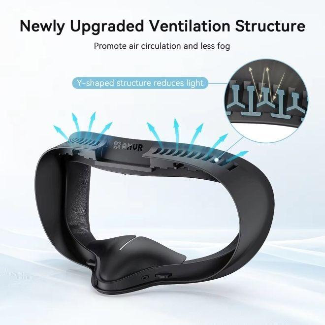 Produktbild AMVR Meta Quest 3S Silikon Gesichts Polster – Elite-Maske schmal