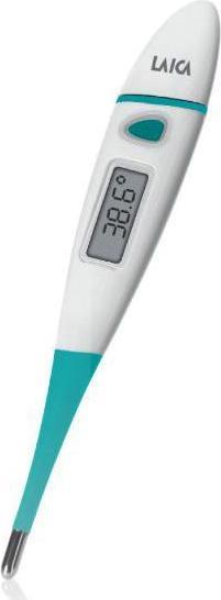 Laica TH3601 Digital Thermometer with Flexible Probe and Easy-to-Read LCD Display (Rektal, Achselhöhle, Mund)