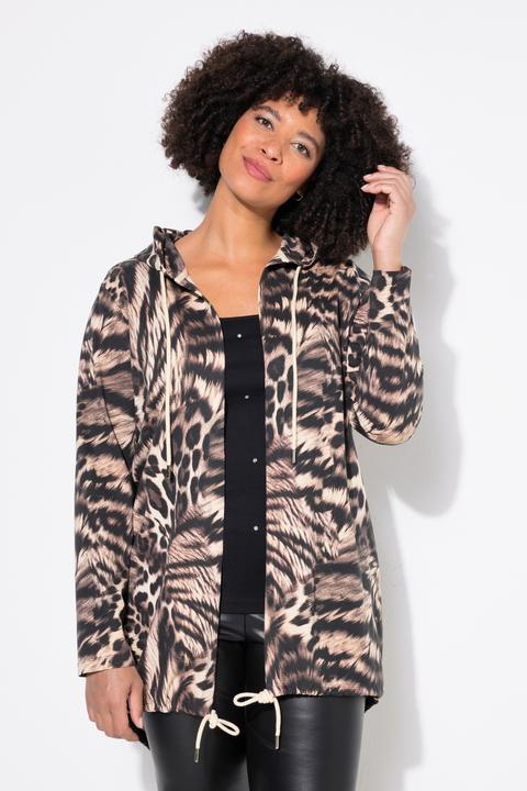 Produktbild Angel of Style Sweatjacke, offene Form, Leo, Kapuze (54)