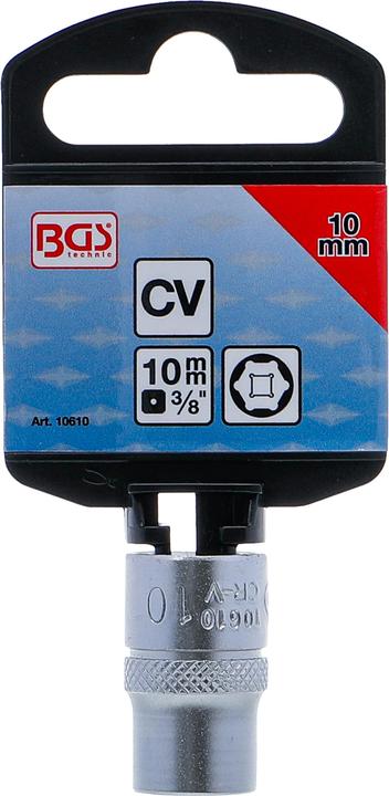 Produktbild BGS Steckschlüssel-Einsatz Sechskant Antrieb Innenvierkant 10 mm (3/8") SW 10 mm (10 mm)