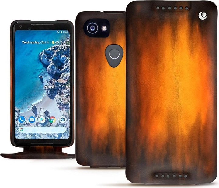 Actual product image Noreve Leather cover vertical (Google Pixel 2 XL)