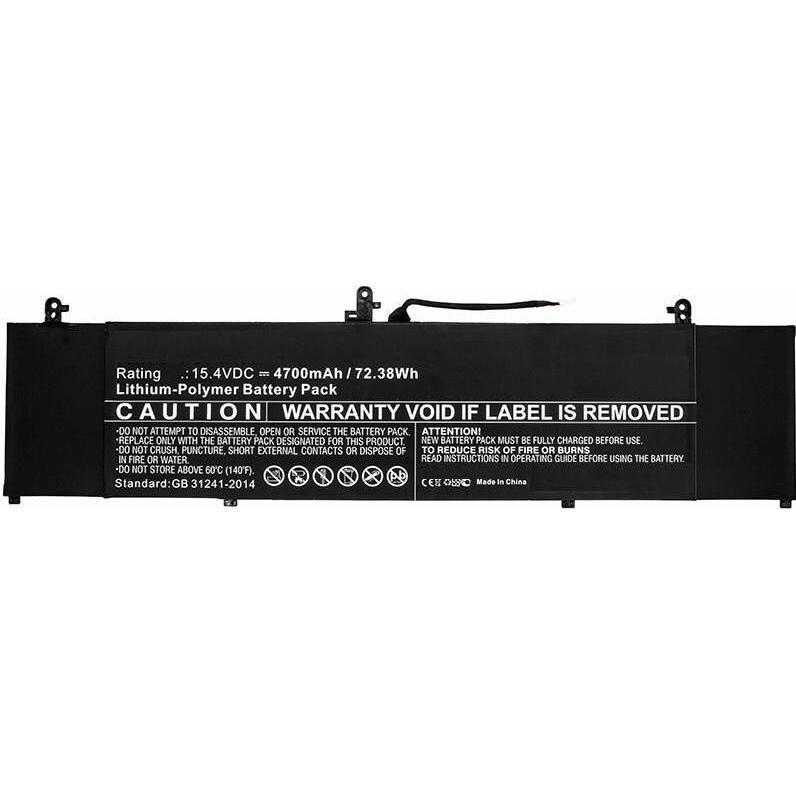 CoreParts Laptop Battery for Asus (4700 mAh), Notebook Akku, Schwarz