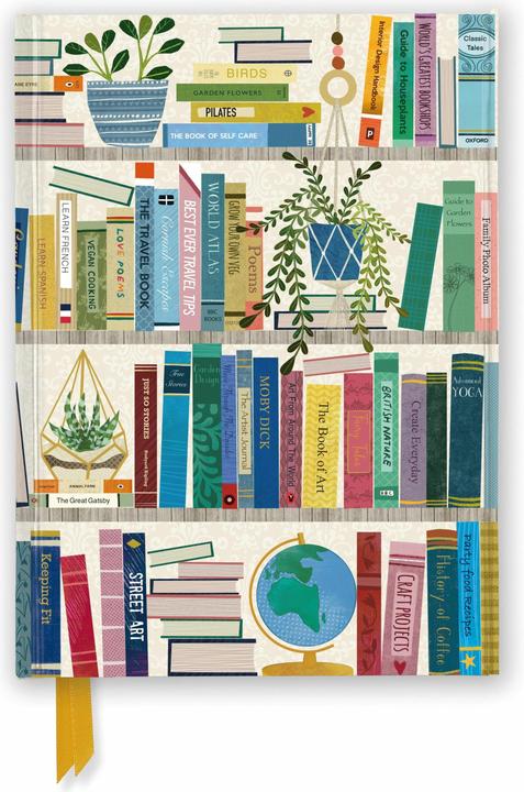 Georgia Breeze: Bookshelves (Foiled Journal) (A5, Lined, Hardcover)
