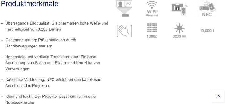 Produktbild Epson Eb-1795f (Full HD, 3200 lm, 1.04 - 1.26:1)