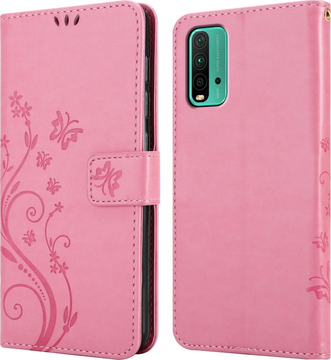 Actual product image Cadorabo Flower Book cover (Xiaomi Redmi 9T, Xiaomi Poco M3)