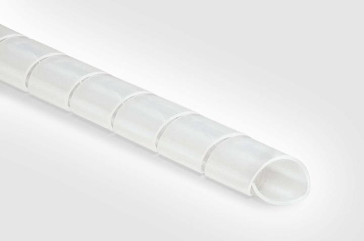 Actual product image HellermannTyton Natural PTFE spiral wrapping, 9mm id (Cable spiral hose, 26.10 cm)