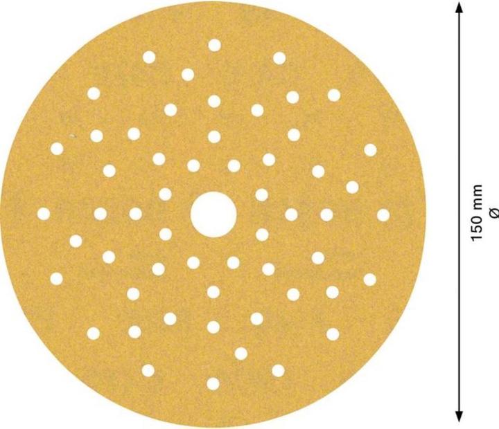 Actual product image Bosch Professional Zubehör EXPERT C470 Sandpaper multi-hole for random orbital sander, 150 mm, G 180, 5-pcs. (180)