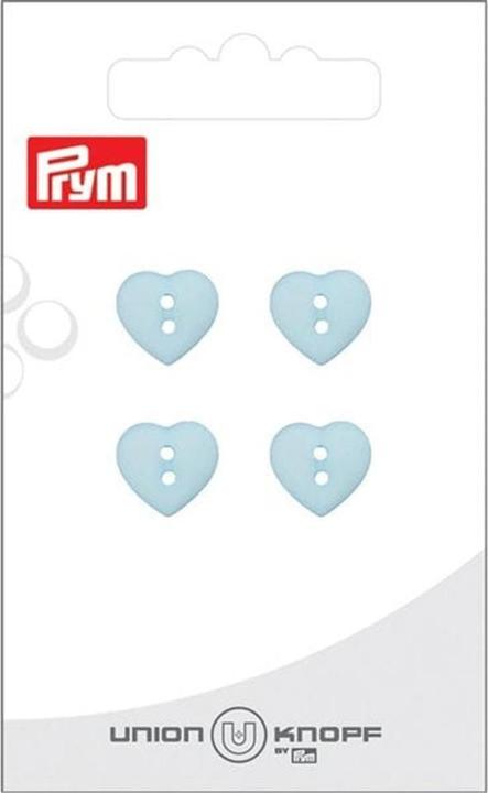 Immagine prodotto Prym Bottoni cuore 12 mm, 4 pezzi, blu