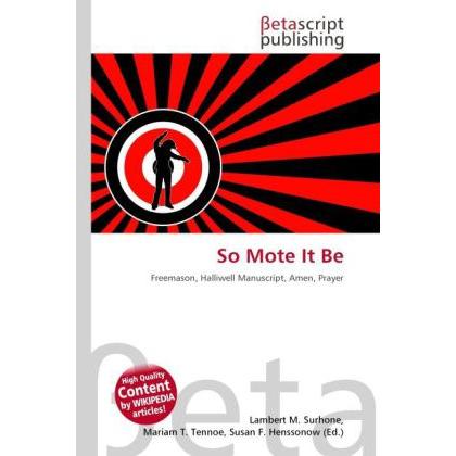 So Mote It Be, Fachbücher