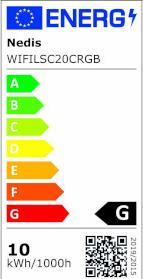 Energy Label Nedis SmartLife LED Strip Wi-Fi, 2m - White (White, 200 cm, Indoor)