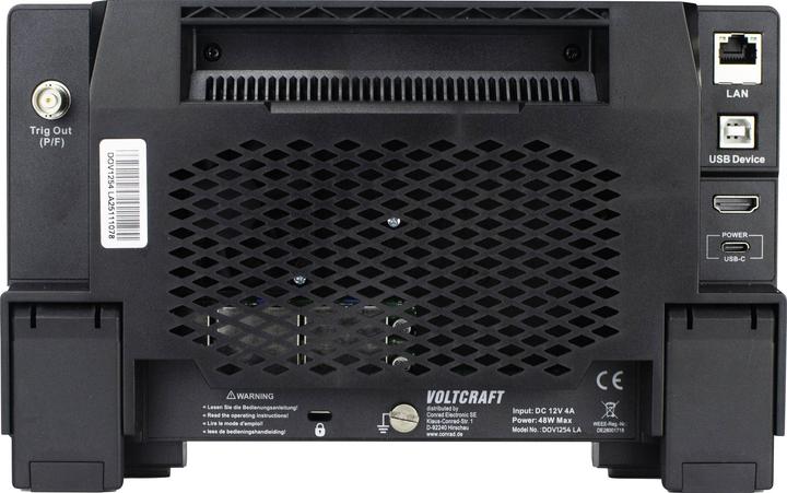 Immagine prodotto Voltcraft DOV1254 LA Digital-Oszilloskop 125 MHz 4-Kanal 1.25 GSa/s 100 Mpts 12 (CAT II)