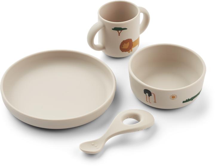 Actual product image Liewood Vivi Safari Sandy Mix Tableware Set