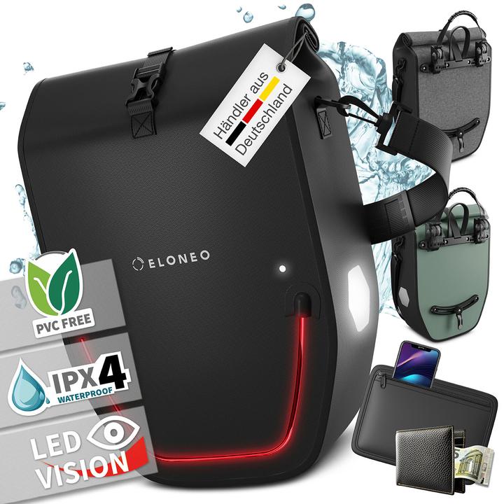 Produktbild Eloneo Fahrradtasche für Laptop (28 l, Gepäckträgertasche)