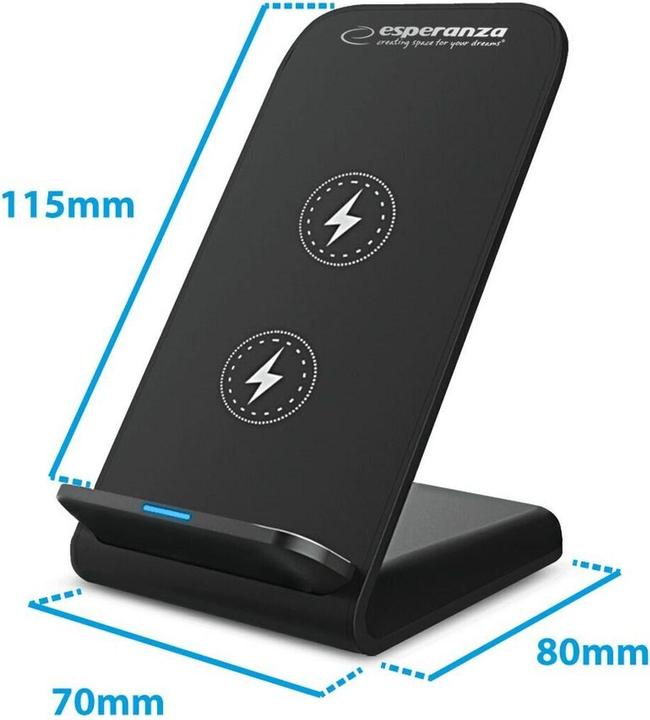 Image du produit Esperanza EZC101 Chargeur sans fil pour téléphone de bureau (15 W)