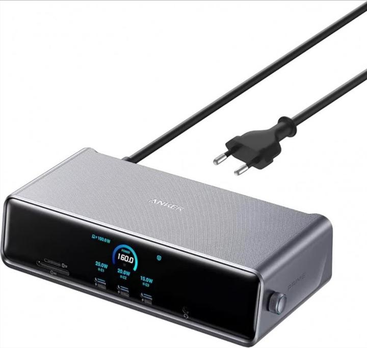 Anker Prime Docking Station (14-in-1 Triple Display DisplayLink) (USB-C, 14 ports)