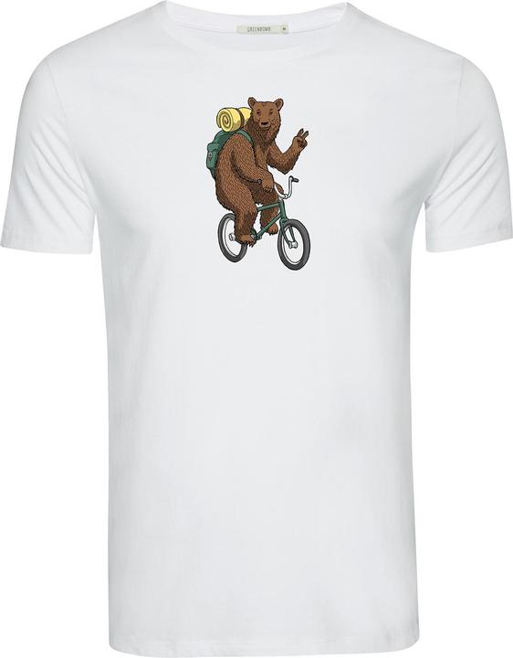 Actual product image Greenbomb T-Shirt Animal Bear Bike (XL)
