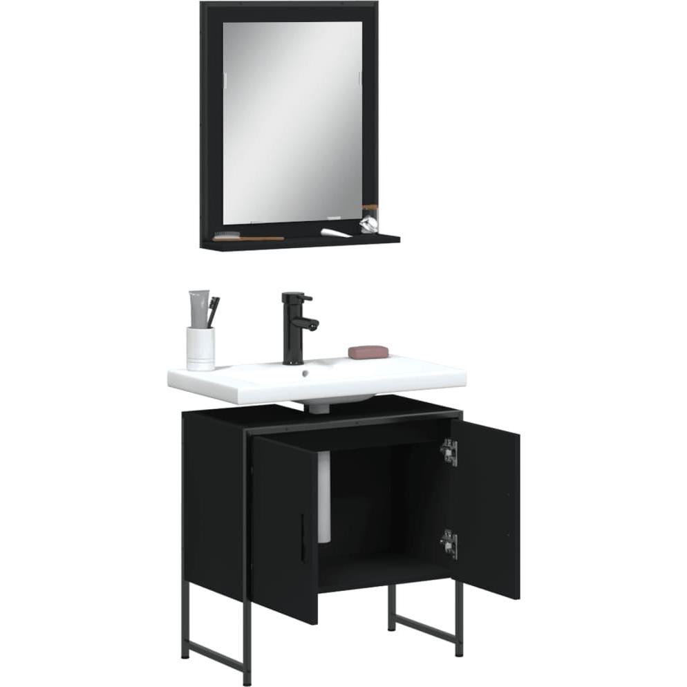 VidaXL, Badmöbelset, 2-tlg. Badmöbel-Set