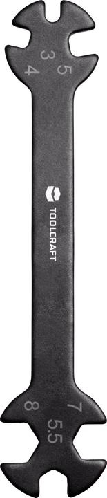 Image du produit Toolcraft Clé à outils spéciale 6 en 1 pour tendeurs et écrous (3 mm, 4 mm, 5 mm, 5,5 mm, 7 mm, 8 mm)
