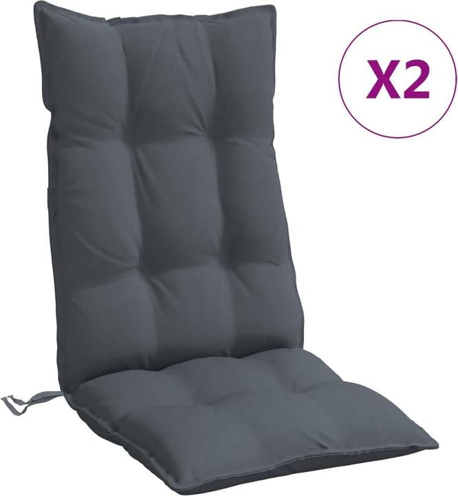 Productafbeelding vidaXL Hoge rugkussens 2 stuks. Oxford stof (120 x 50 x 7 cm)