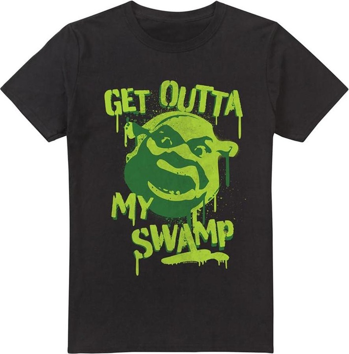Actual product image Shrek Mens Out Of My Swamp Graffiti T-Shirt (4XL)