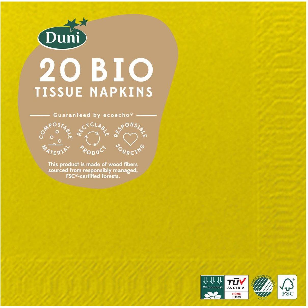 Duni, Servietten, unifarbig (20 x, 24 x 24 cm)