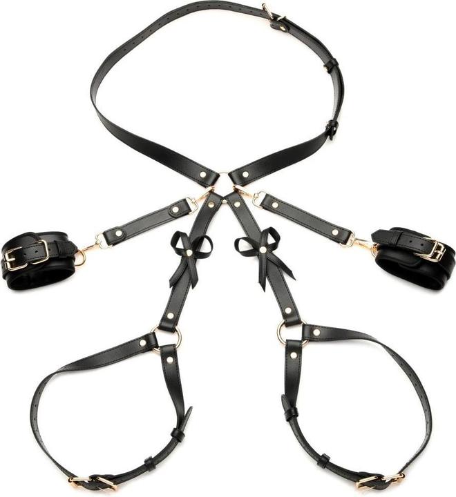Produktbild XR Brands Bondage Harness mit Schleifen XL/2XL Schwarz
