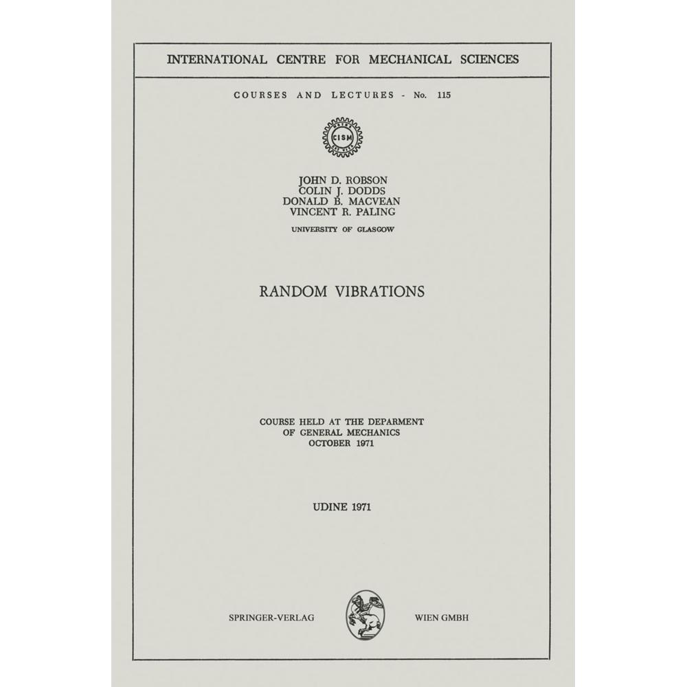 Random Vibrations, Fachbücher