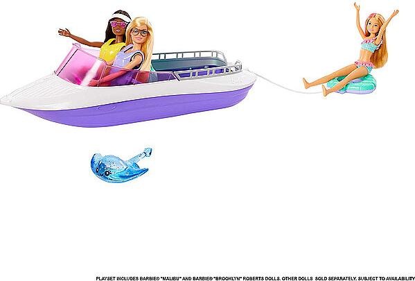 Productafbeelding Barbie "Zeemeerminnen Power" speelset met poppen en boot, speelgoed voor kinderen vanaf 3 jaar