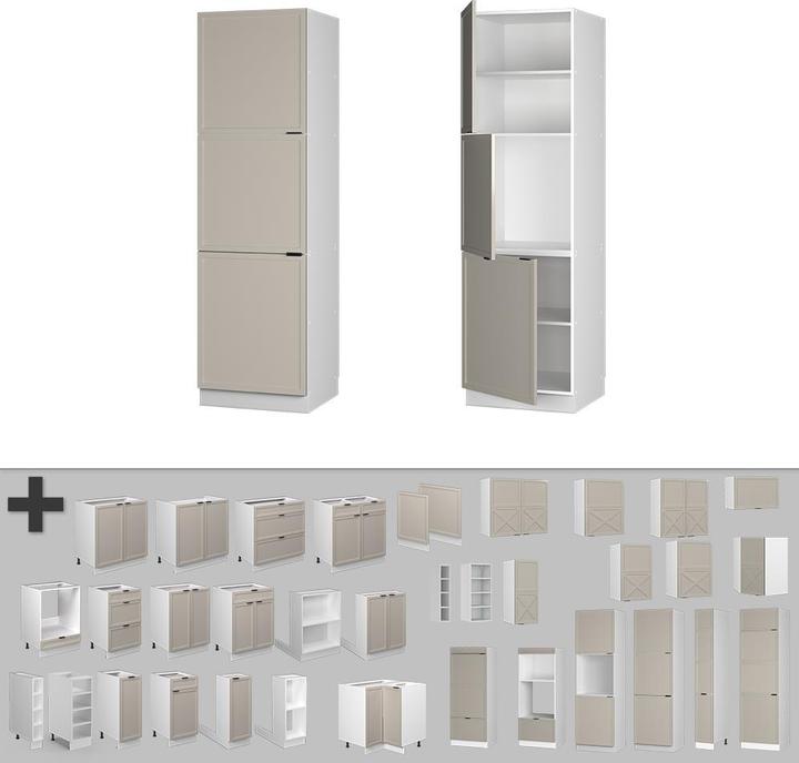 Produktbild Vicco Herdumbauschrank Fame-Line (60 x 58 x 206.80 cm)