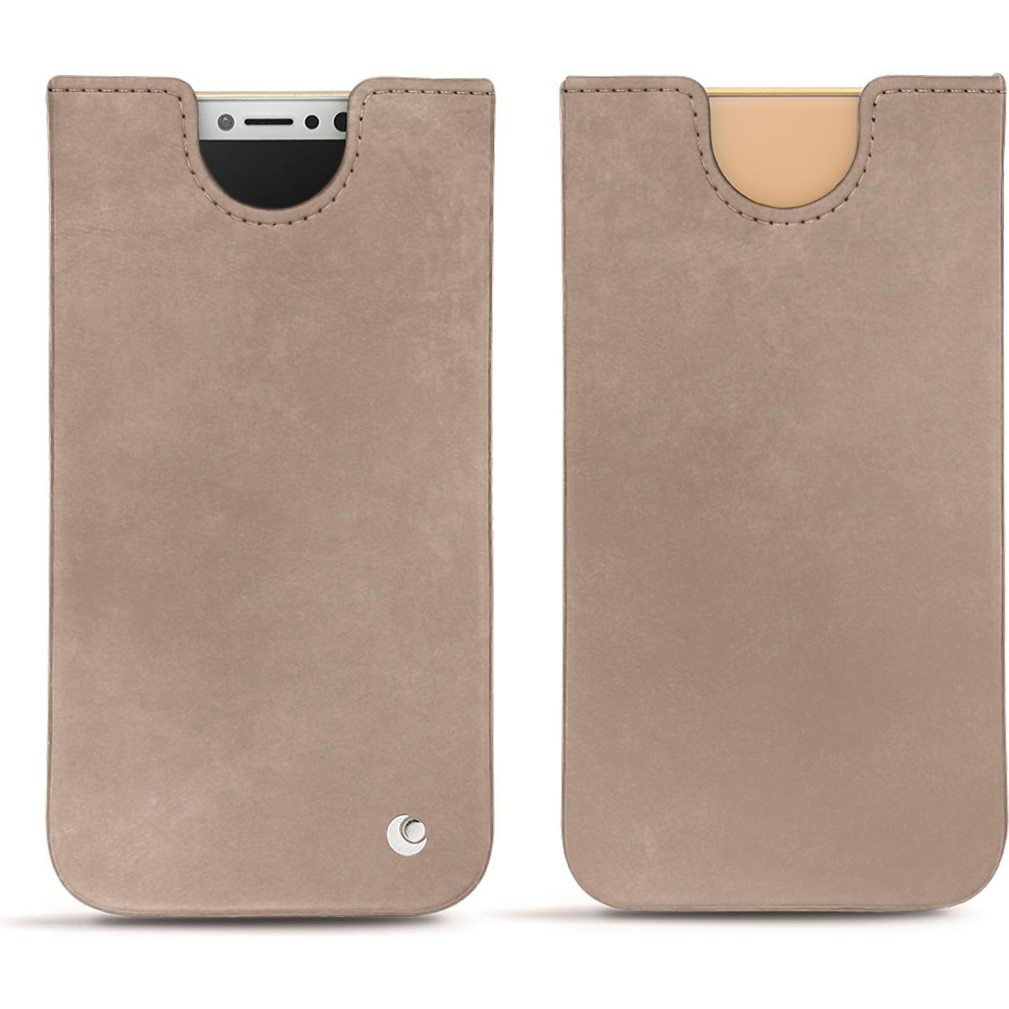 Noreve Lederschutzhülle (Apple iPhone X), Smartphone Hülle, Beige