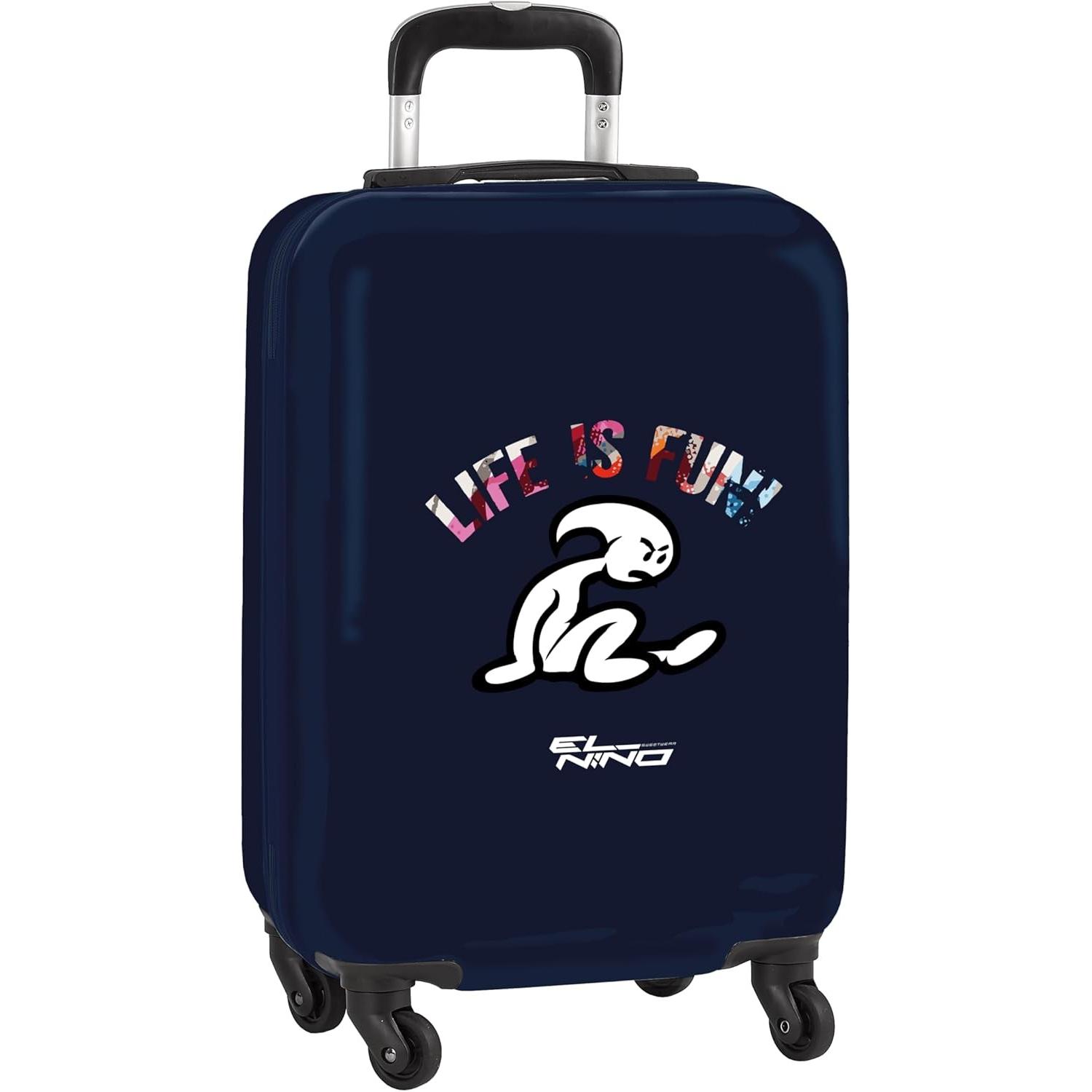 El Niño, Valigia, Life Is Fun, Blu, Multicolore, (40.10 l)