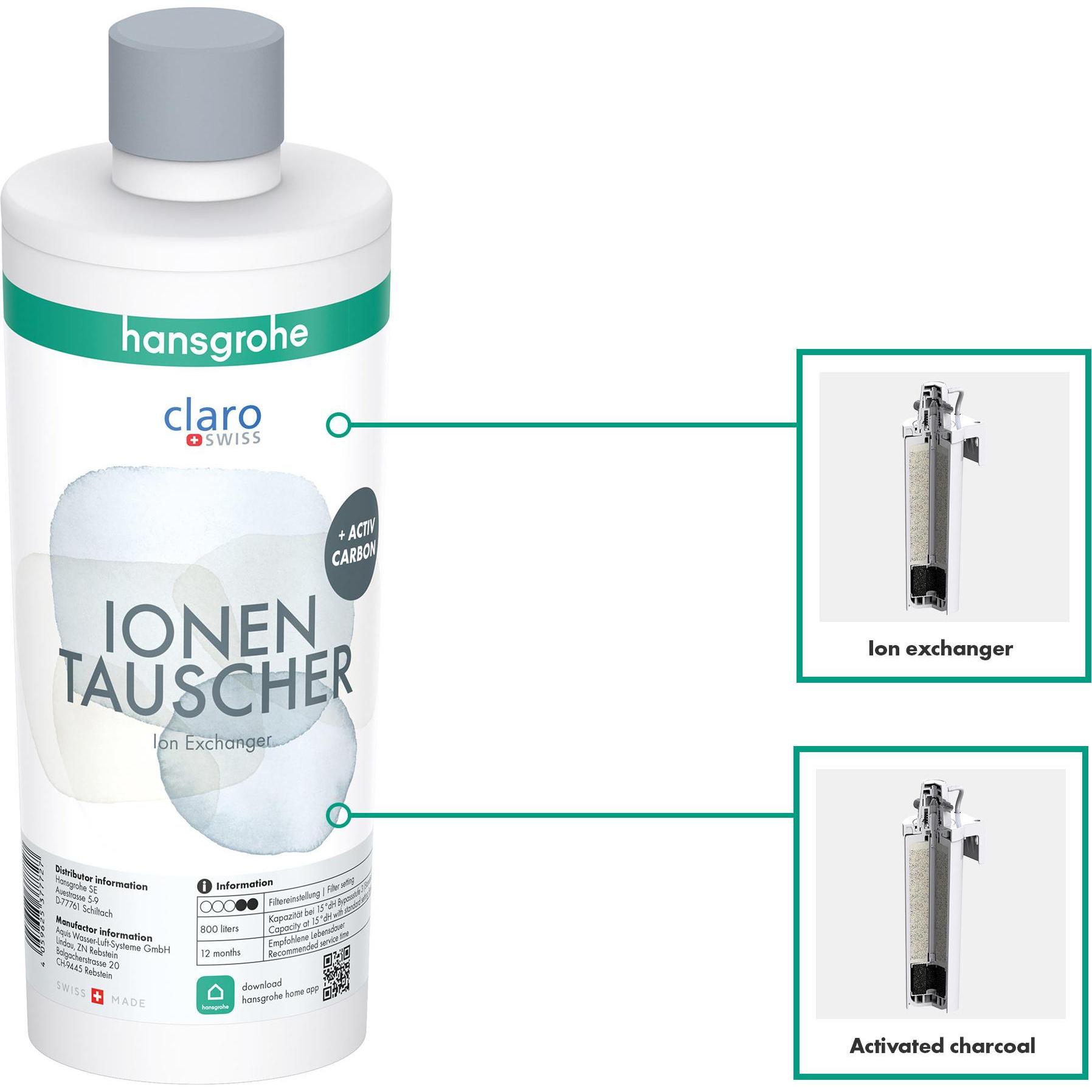 Thumbnail - hansgrohe HG Filter Ionentauscher und Aktivkohle, Wasserfilter