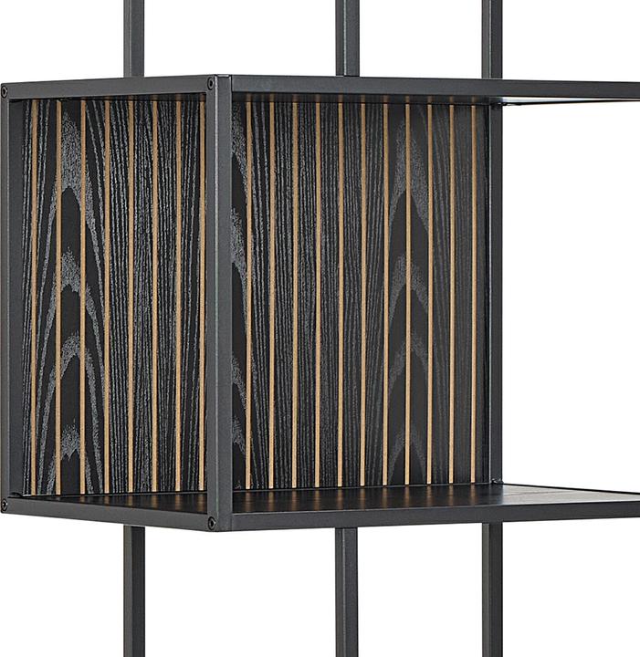 Produktbild AC Design Regal Seaford offen Schwarz, 77 x 35 x