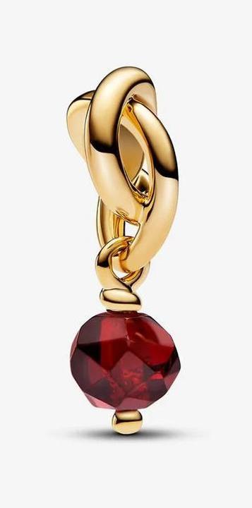 Image du produit Pandora Moments Pierre de naissance janvier (Argent massif, Métal doré en 14K)