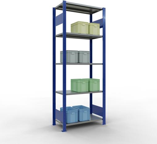 Immagine prodotto Schulte Lagertechnik Sistema di scaffalature di base senza viti MULTIplus150 con ripiani di lunghezza