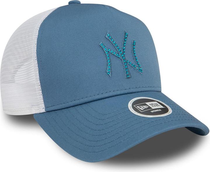Actual product image New Era Ladies Trucker Cap - Rhinestone Ny Yankees Faded