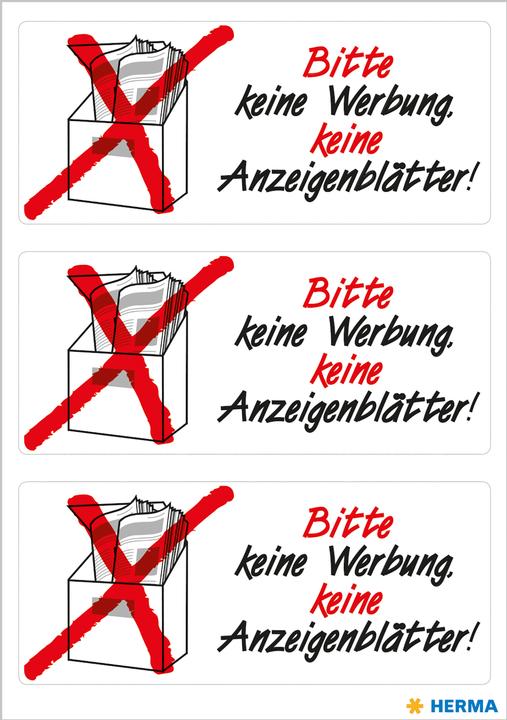 Produktbild HERMA Hinweisetiketten