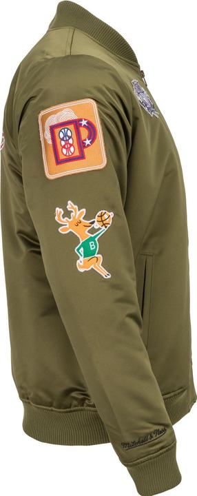 Immagine prodotto Mitchell & Ness Giacca bomber in raso M&N - PATCHES Milwaukee Bucks - S (S)