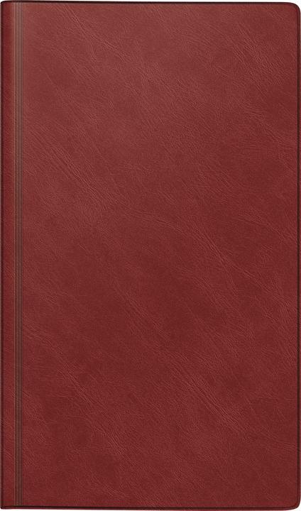 Produktbild rido/id 7025012296 | Buchkalender Mod. reise-merker 2026 | 102172 mm, Kunststoff, weinrot (Deutsch)
