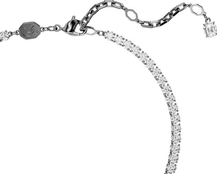 Produktbild Swarovski Swan Vienna Halskette und Brosche Schwan Weiss Rutheniert (Swarovski Metall, 42 - 47 cm)