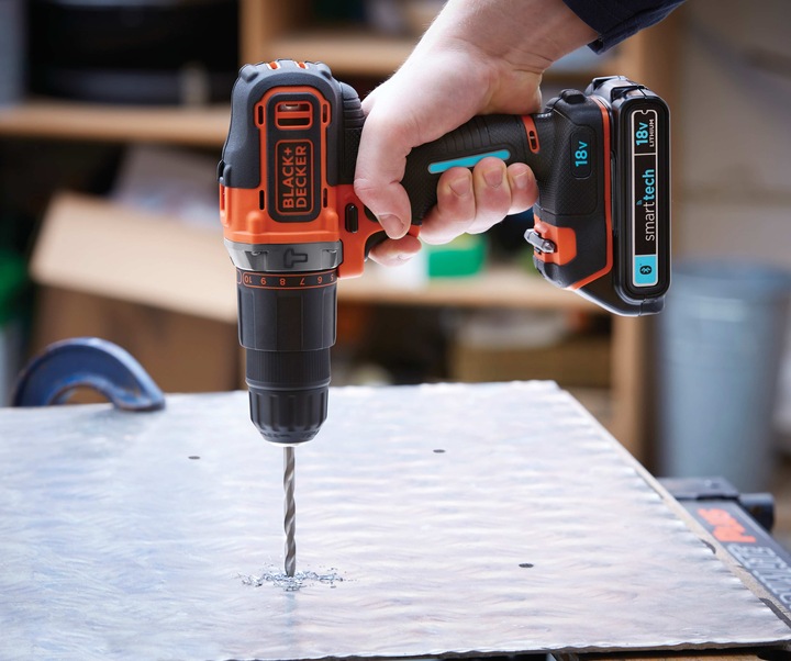 Actual product image Black & Decker Battery Impact Drill Smart Tech (Rechargeable battery operated)